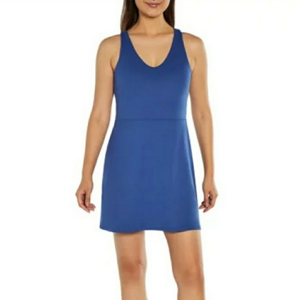 Gap Fit - Sporty blue Mini Dress with Built-in Shorts & Bra (Size xs)